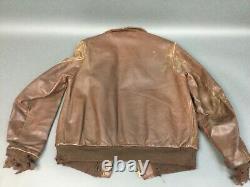 Original WWII A2 Flight Jacket Perry Sportswear Size 40 Air Force US Army