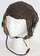 Original WWII AAF Army Air Force A-11 Leather Flight Helmet + ANB-H-1 Headset