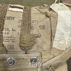 Original WWII Era US Army Air Corps S-1 Seat Parachute Complete