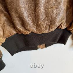 Original WWII Painted A2 Flight Jacket American Flag Us Army Air Corps