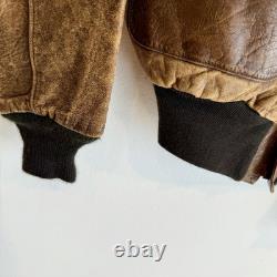 Original WWII Painted A2 Flight Jacket American Flag Us Army Air Corps