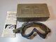 Original WWII Polaroid U. S. Army Air Force Flying Goggles AAF B-8 in Box, M-1944