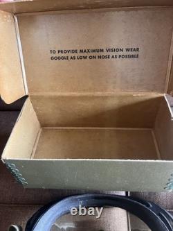 Original WWII Polaroid U. S. Army Air Force Flying Goggles AAF B-8 in Box, M-1944