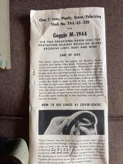 Original WWII Polaroid U. S. Army Air Force Flying Goggles AAF B-8 in Box, M-1944