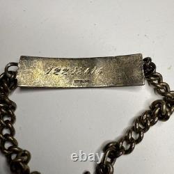 Original WWII Sterling ID Engraved Bracelet US Army Air Corps