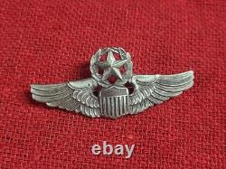 Original WWII Sterling Silvet United States Air Army Force Command Pilot Badge