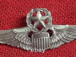 Original WWII Sterling Silvet United States Air Army Force Command Pilot Badge