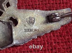 Original WWII Sterling Silvet United States Air Army Force Command Pilot Badge