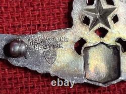 Original WWII Sterling Silvet United States Air Army Force Command Pilot Badge