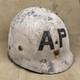 Original WWII US Army AP Air Police M1 Helmet Liner WW2 Used Firestone