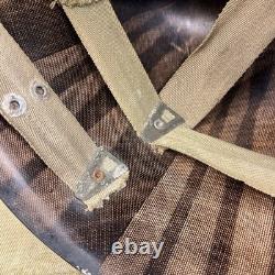 Original WWII US Army AP Air Police M1 Helmet Liner WW2 Used Firestone