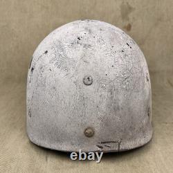 Original WWII US Army AP Air Police M1 Helmet Liner WW2 Used Firestone