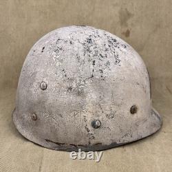Original WWII US Army AP Air Police M1 Helmet Liner WW2 Used Firestone
