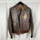 Original WWII US Army Air Corp A-2 Flight Jacket 2nd Bomb Wing Painted Patch