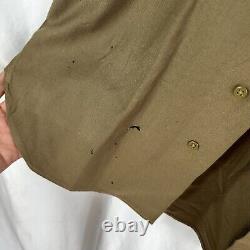 Original WWII US Army Air Corp Shirt with Sterling Wings & English 8th div patch