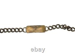 Original WWII US Army Air Corps 26.5g Sterling Silver ID Bracelet C13