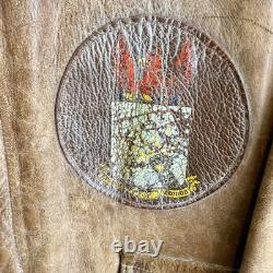 Original WWII US Army Air Corps A-2 Flight Jacket Patched Southeast Command