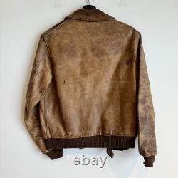 Original WWII US Army Air Corps A-2 Flight Jacket Patched Southeast Command