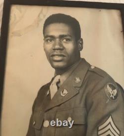 Original WWII US Army Air Corps African American Black Large Photo 17x21 NAMED