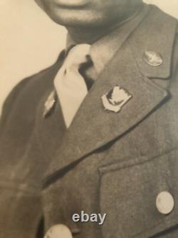 Original WWII US Army Air Corps African American Black Large Photo 17x21 NAMED