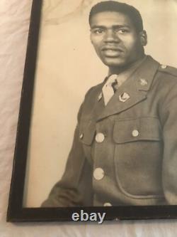 Original WWII US Army Air Corps African American Black Large Photo 17x21 NAMED