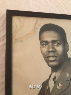 Original WWII US Army Air Corps African American Black Large Photo 17x21 NAMED