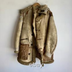 Original WWII US Army Air Corps Arctic Aleutians Flight Parka Sheepskin