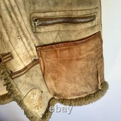 Original WWII US Army Air Corps Arctic Aleutians Flight Parka Sheepskin