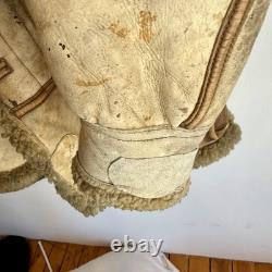 Original WWII US Army Air Corps Arctic Aleutians Flight Parka Sheepskin