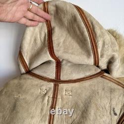 Original WWII US Army Air Corps Arctic Aleutians Flight Parka Sheepskin