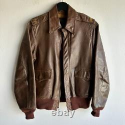 Original WWII US Army Air Corps Dubow A-2 Flight Jacket Mint Condition