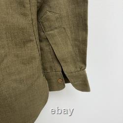 Original WWII US Army Air Corps Flannel Shirt Patched 2nd Div Mint Named