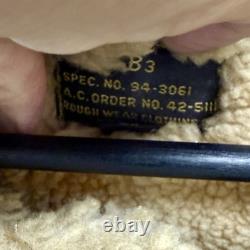 Original WWII US Army Air Corps High Altitude B-3 Flight Jacket