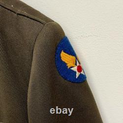 Original WWII US Army Air Corps Officer Dress Uniform Saks Fifth Ave Patched
