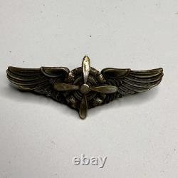 Original WWII US Army Air Corps Sterling Wings Gemsco 2 Inch