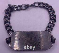 Original WWII US Army Air Corps USAAF Bomber Bombardier Wings Bracelet Sterling