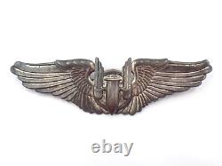 Original WWII US Army Air Force Air Gunner Wings 3 Sterling Silver Gemsco
