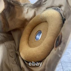 Original WWII US Army Air Force Aircraft Type AN-H-15 PILOT FLIGHT HELMET Med