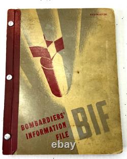 Original WWII US Army Air Force Bombardiers Information File Book