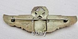 Original WWII US Army Air Force Command 3 Pilot Wings Sterling NS Meyer