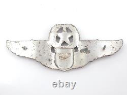 Original WWII US Army Air Force Command 3 Pilot Wings Sterling Robbins Co