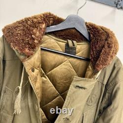 Original WWII US Army Air Force Eddie Bauer B-9 Parka Flight Jacket Stenciled