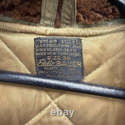 Original WWII US Army Air Force Eddie Bauer B-9 Parka Flight Jacket Stenciled