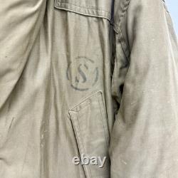 Original WWII US Army Air Force Eddie Bauer B-9 Parka Flight Jacket Stenciled
