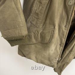 Original WWII US Army Air Force Eddie Bauer B-9 Parka Flight Jacket Stenciled
