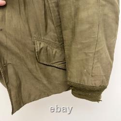 Original WWII US Army Air Force Eddie Bauer B-9 Parka Flight Jacket Stenciled