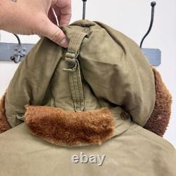 Original WWII US Army Air Force Eddie Bauer B-9 Parka Flight Jacket Stenciled