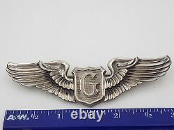 Original WWII US Army Air Force Glider Wings 3 Sterling Silver NS Meyer