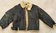 Original WWII US Army Air Force Leather D-1 Bomber Jacket Shearling Sheep Skin M