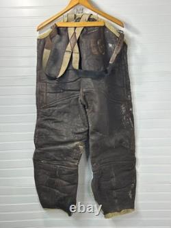Original WWII US Army Air Force Leather Flight Pants